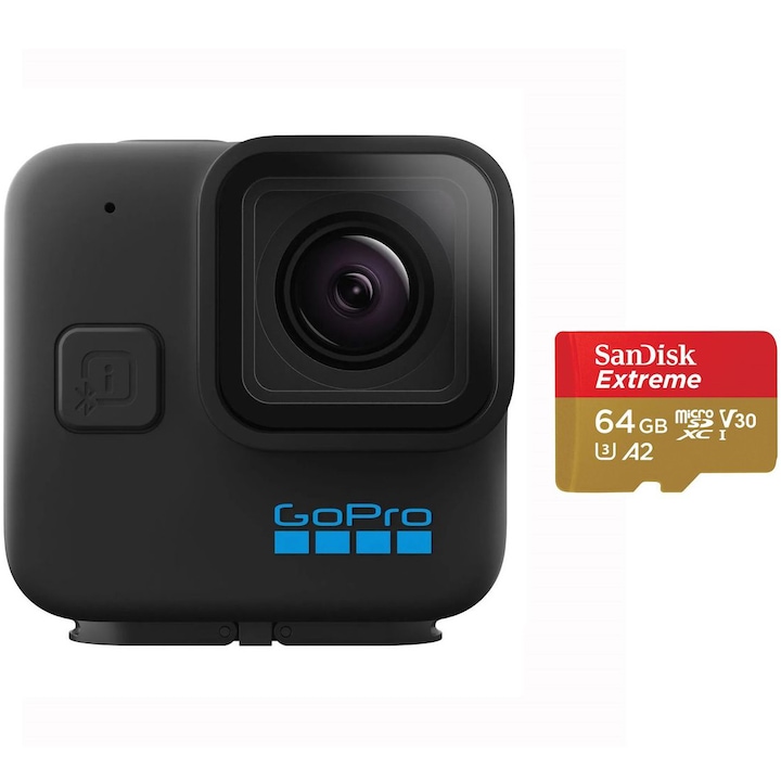 Спортна видеокамера GoPro Hero11 Black Mini, 5.3K60, Bundle