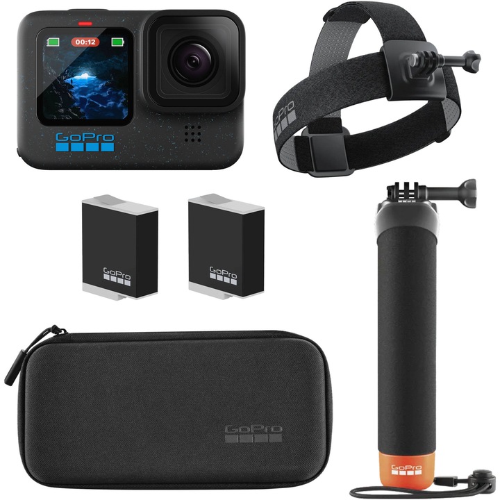 Camera video sport GoPro Hero12 Black 5.3K60, Bundle