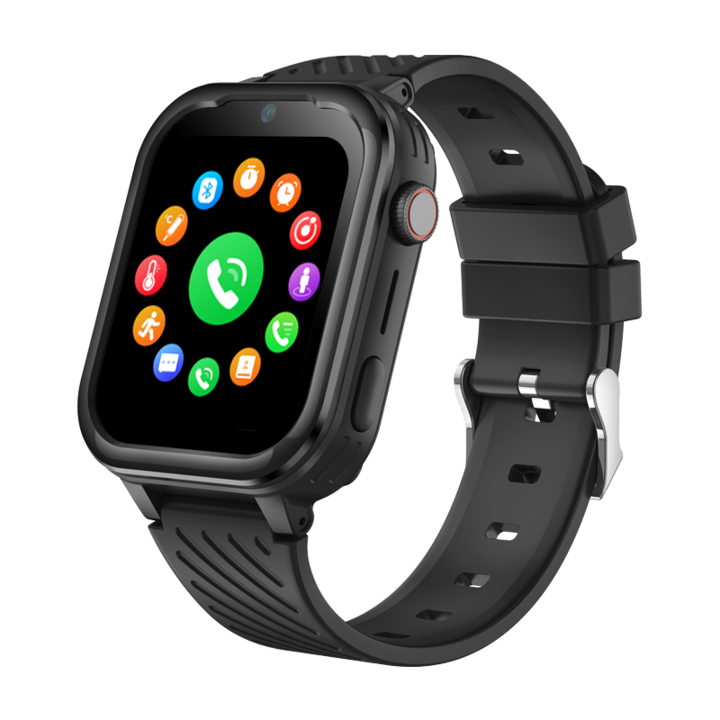 Смарт часовник Wonlex KT15PRO-F (с операционна система Android 8.1) за деца и юноши с GPS тракер, черен