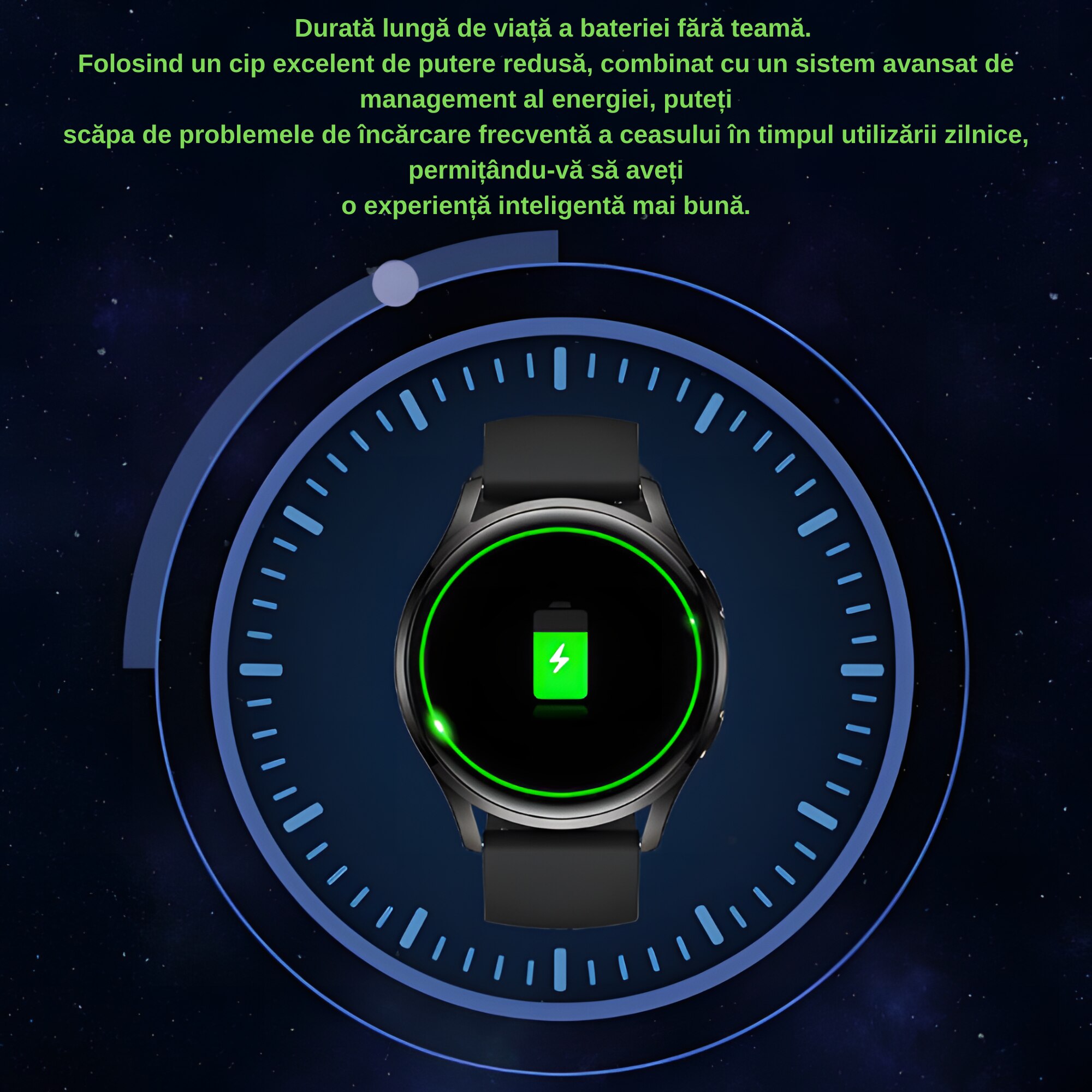 SmartWatch S37, Ceas inteligent, Apelare Bluetooth, Incarcare Wireless ...