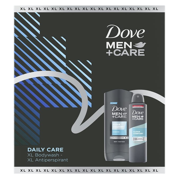 Комплект Dove Men+Care Душ гел 400 мл и Део 250 мл - eMAG.bg