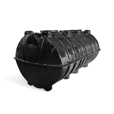 Fosa septica tricamerala pentru 10-15 persoane, ABS, negru, 3500 l