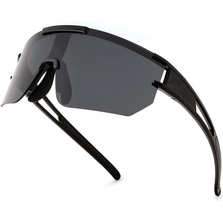 Велосипедни очила с HD поляризирани стъкла, Cafuneplus, anti-uv 400, универсален размер, черни