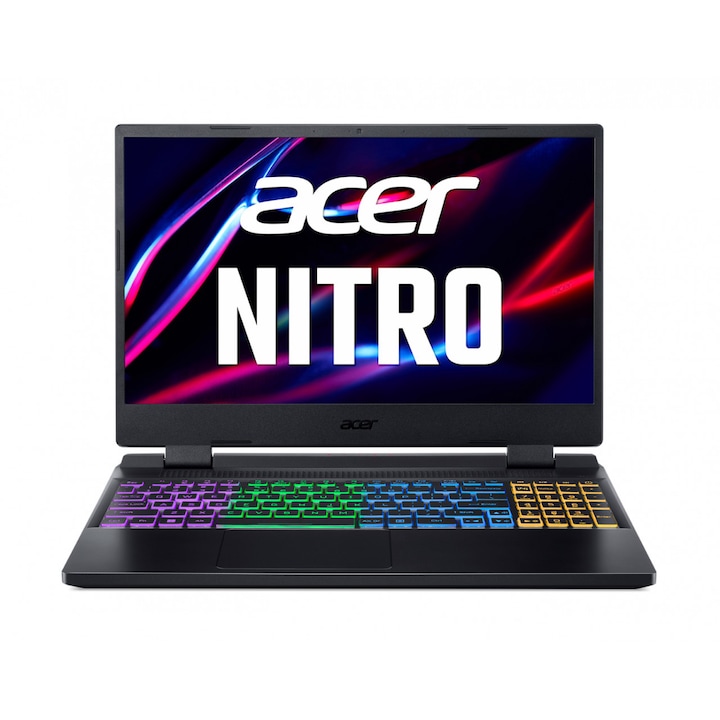 Laptop gaming Acer Nitro 5 AN515-58-56RL, 15.6", Full HD, Intel Core i5-12450H, 16GB DDR5, 512GB SSD, GeForce RTX 2050, No OS, Negru