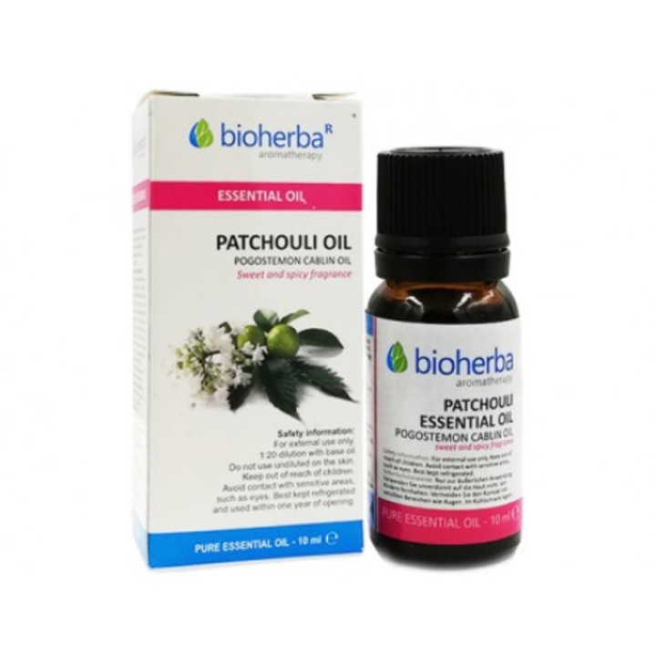 Ulei esential de paciuli, Bioherba, 10 ml