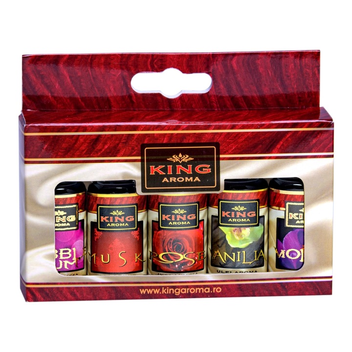 Опаковка от 5 броя сладки ароматни масла, Kingaroma, 10 мл
