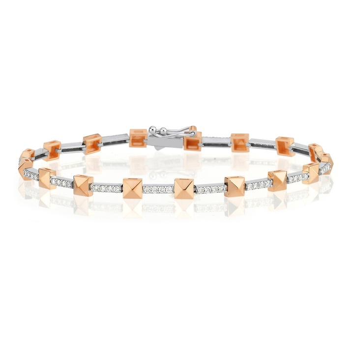 Bratara din aur 14k cu diamante 11,51 g