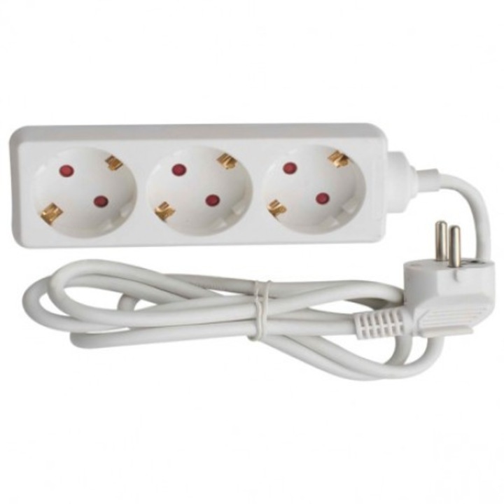 Hosszabbító zsinór 3 aljzat 10 méter Gelux