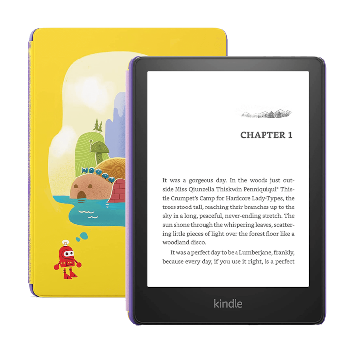 Четец на електронни книги Amazon Kindle Kids 2021, водоустойчив, 6,8", 16 GB, 300 ppi, Wi-Fi, USB-C