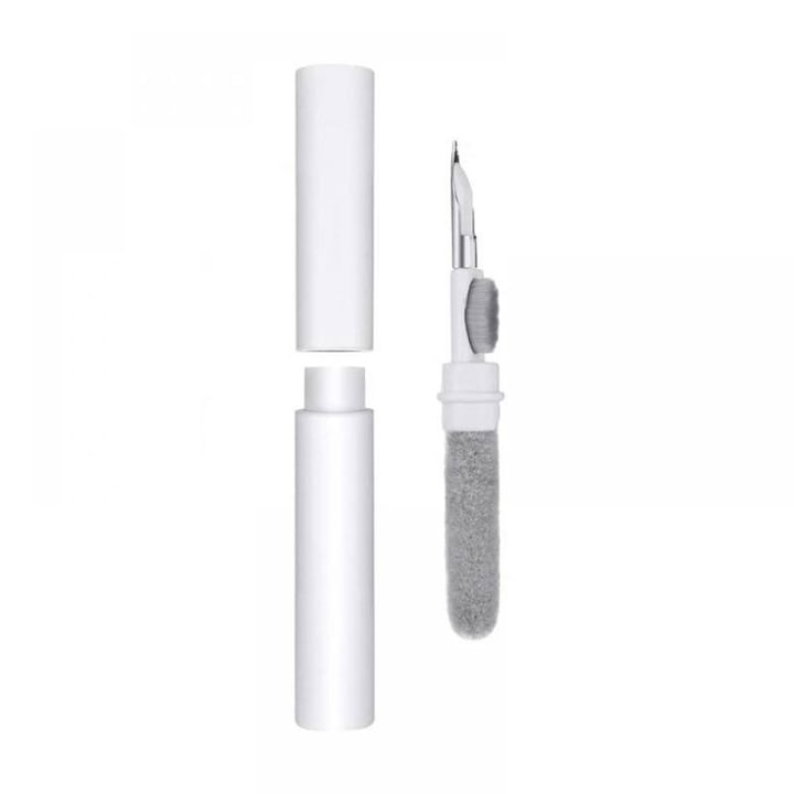 Kit de Curatare pentru AirPods, Earbuds, Casti Wireless, Smartphone, Aparat Foto, Tastatura, Alb