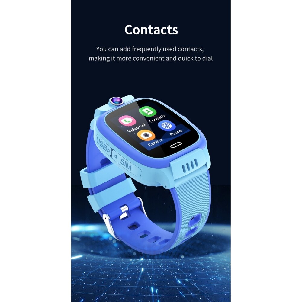 Gyerek okosóra, 4G nano SIM+Wifi, nyomonkövetéssel, rózsaszín - eMAG.hu