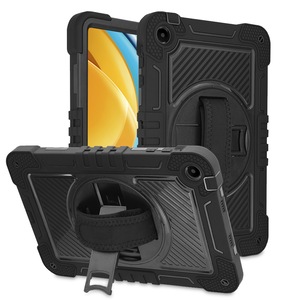 Husa Protectoare pentru Tableta Huawei MatePad SE 10.4, Elite Armor, StripeShell, V64, PC, Intense Darkness