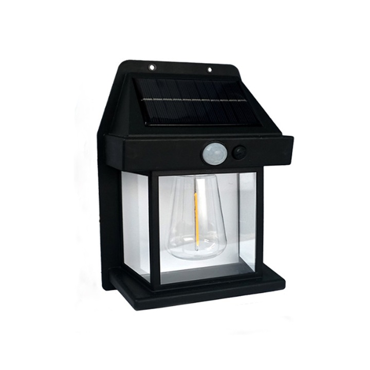 Соларна лампа, Aegean-sea, LED, IP65, черна