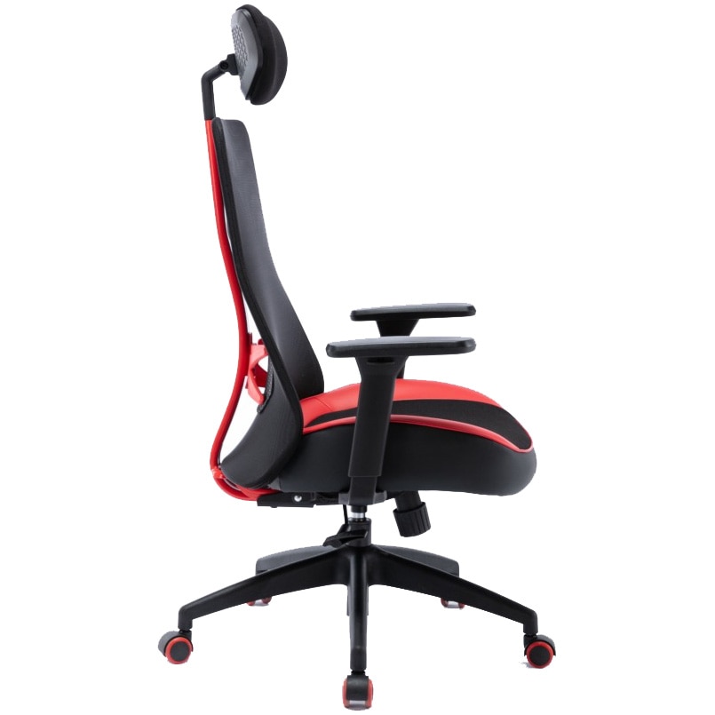 Scaun gaming Serioux Kyrian, Textil, Rosu/Negru - eMAG.ro