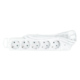 Prelungitor LogiLink LPS246, cu intrerupator iluminat, 5 prize, IP20, H05VV-F 3G 1.5 mm², cordon 1.5m, Alb