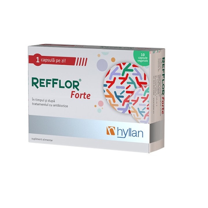 Supliment alimentar Refflor Forte, Adulti, 10 capsule, Hyllan