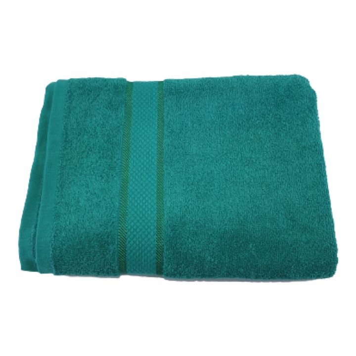 Prosop pentru fata, 50x90 cm, 100% bumbac, 400 GSM, verde inchis