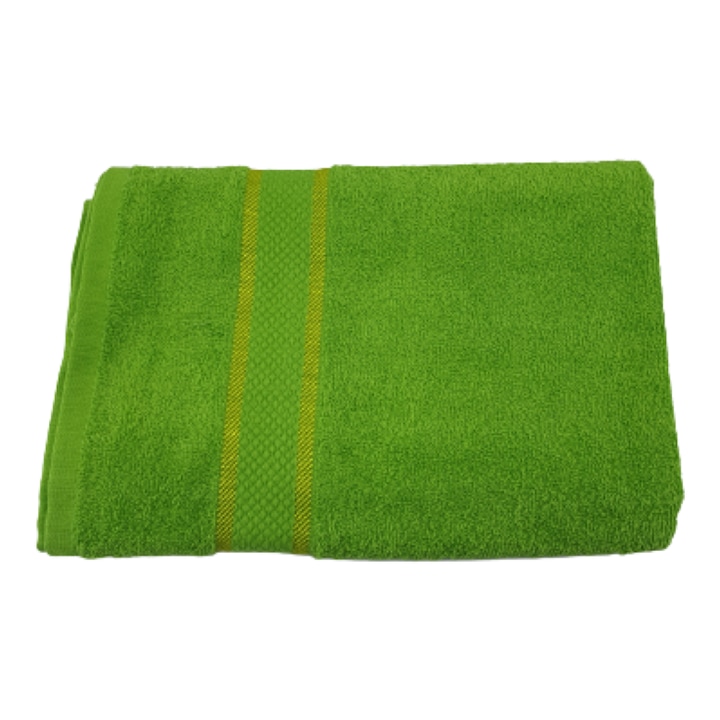 Prosop pentru fata, 50x90 cm, 100% bumbac, 400 GSM, verde