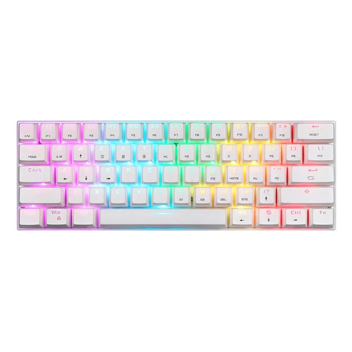 Tastatura mecanica, Motospeed, 2.4 Ghz, Negru