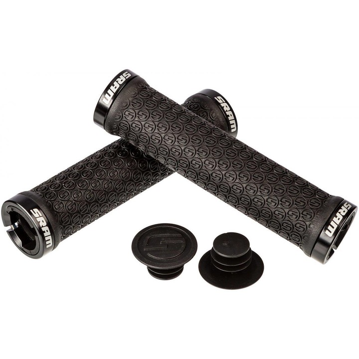 Kerékpár fogantyú készlet, Sram, PVC, 130 mm, Fekete