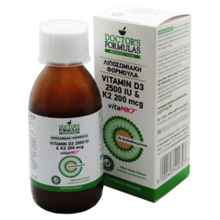 Supliment alimentar cu Vitamina D3, Doctor's Formulas, 150ml