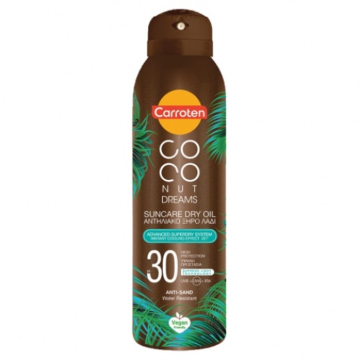 Ulei pentru ingrijire solara, Carroten, Coconut Dreams, SPF30 150 ml