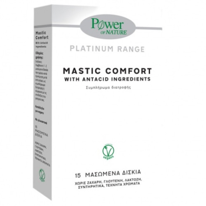 Supliment alimentar Power of Nature Mastic Comfort, 15 tablete