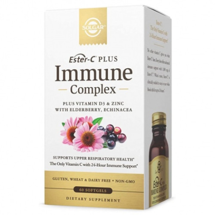 Complexul imunitar, Solgar, Ester-C, 60 capsule moi