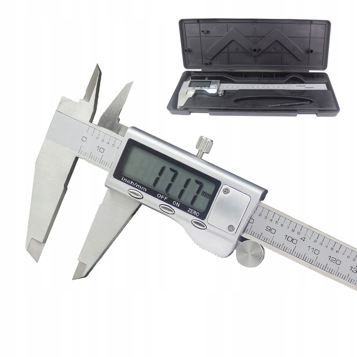Subler electronic, Rosfix, Otel inoxidabil, 150 mm, Argintiu