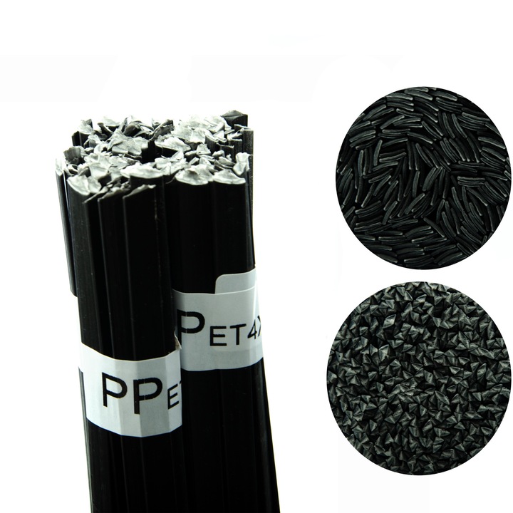 Electrod de sudare plastic PP-ET4X 100g, Rosfix, negru, 42cm, mix 8mm si 3,5mm