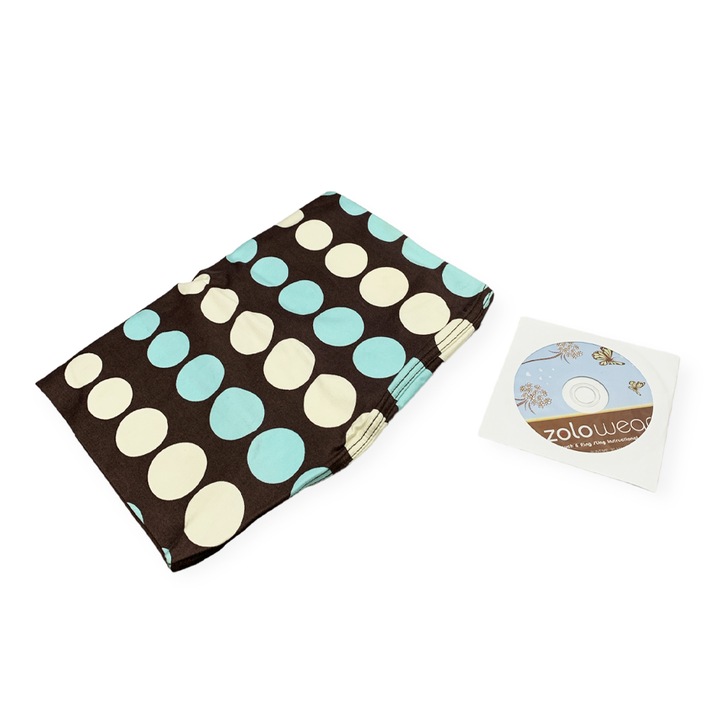 Marsupiu pentru copii, Zolowear, DVD cu instructiuni, Bumbac, XS, Maro