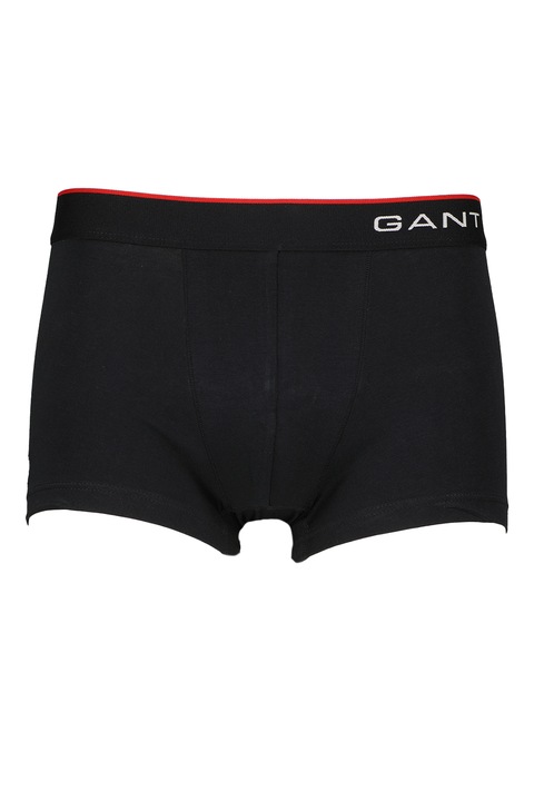 Gant, Boxeri cu banda logo in talie, Negru, 2XL