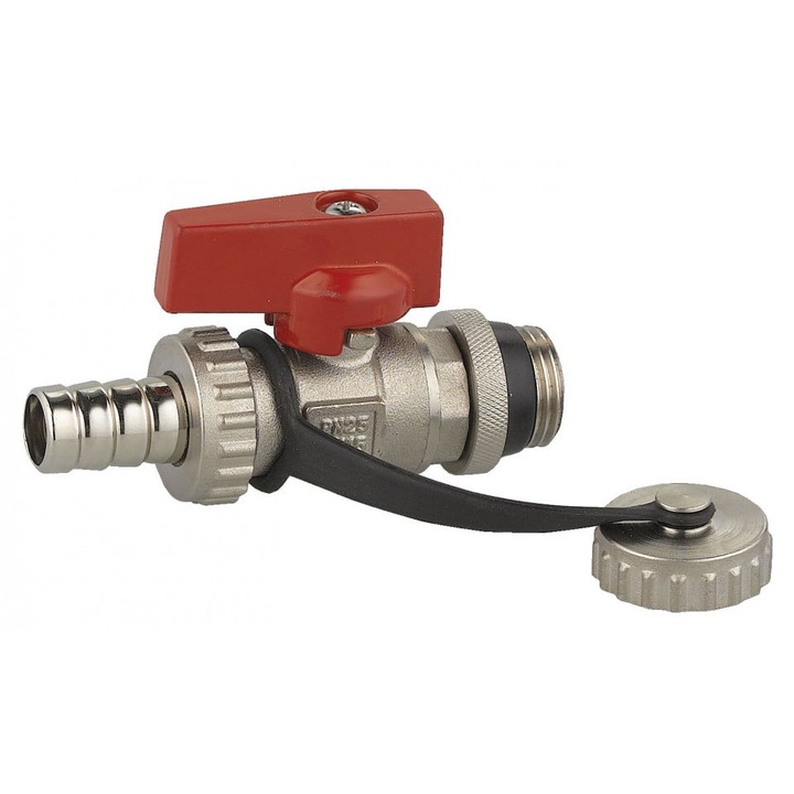 Robinet de golire Ferro, mini, din alama cromata cu sfera, 3/4"