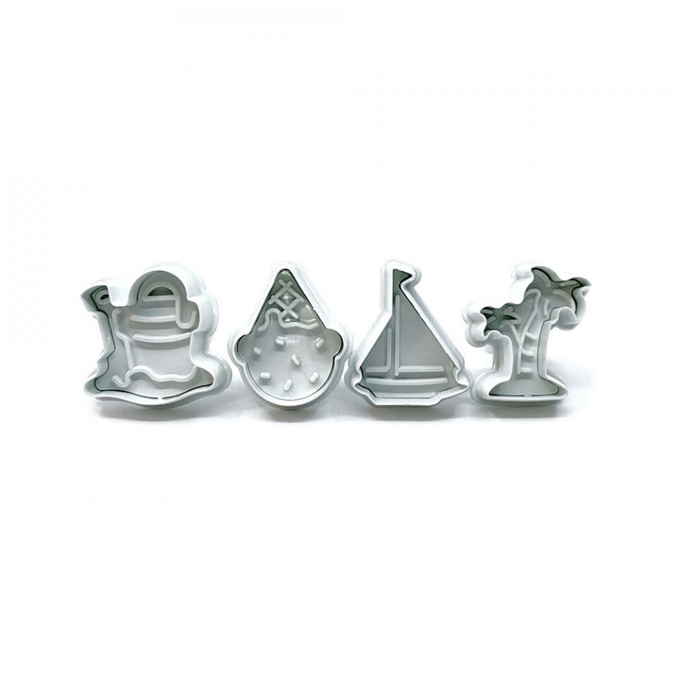 Set Modelaj Set 4 forme de modelaj si decupare DIY - motive de vara - eMAG.ro
