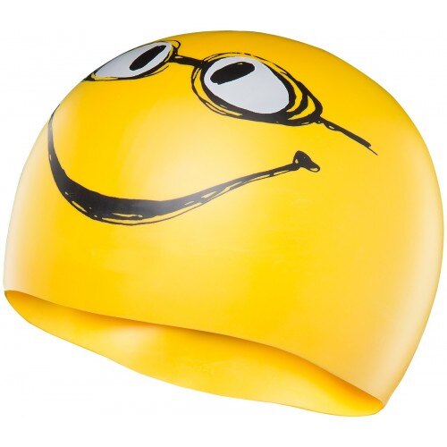 Casca silicon Tyr Smiley Unisex, Yellow