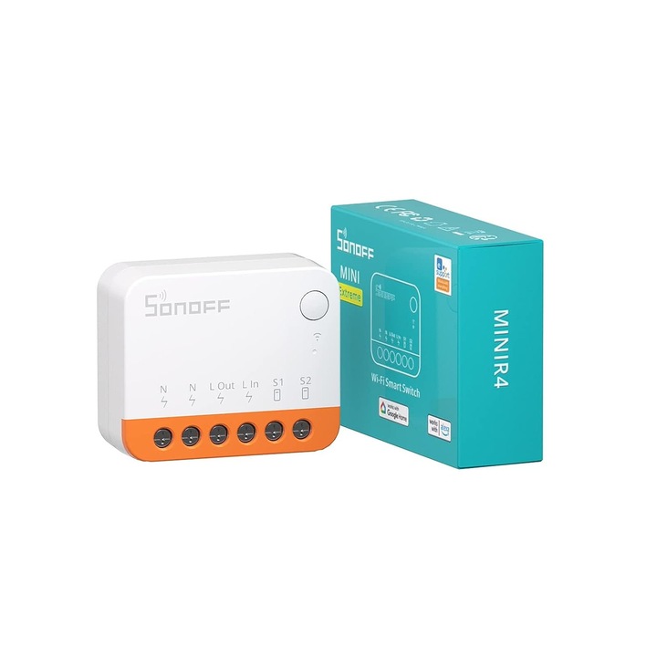 Смарт реле Sonoff MINIR4, Wi-Fi, 2400W