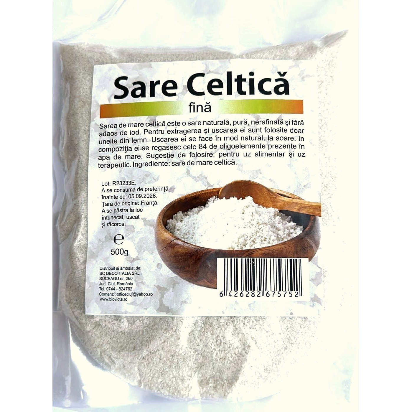 Sare Celtica fina 100% naturala 500g eMAG ro