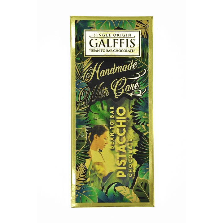 Ciocolata GALFFIS lapte cu crema de fistic 100g