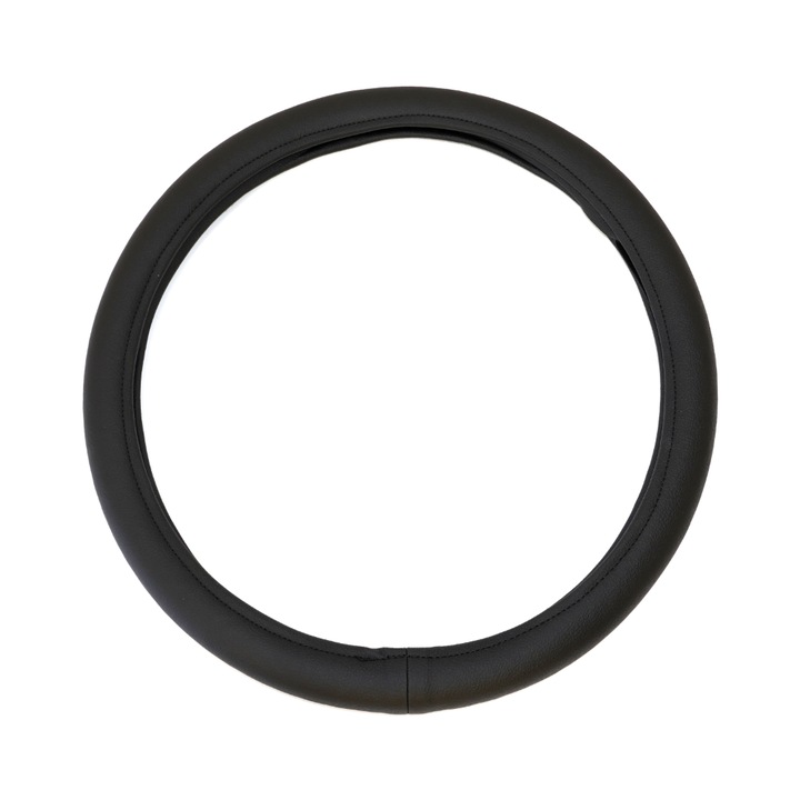 Husa pentru volan Umbrella, din piele ecologica, culoare gri, diametru volan compatibil 44-48 cm