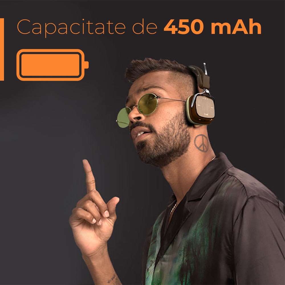 Casti Audio On Ear boAt Rockerz 600, Bluetooth 5.0, Autonomie 20