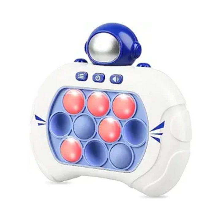 Pop It interaktív stresszoldó játék konzol fény és hangeffektekkel, fast push game- űrhajós