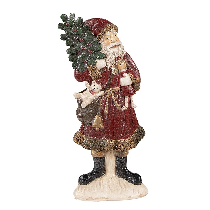 Polirezin Mikulás figura 9x4x23 cm