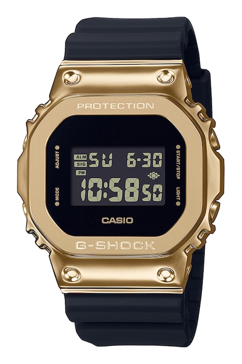 Casio, Цифров часовник G-Shock, Златист, Черен