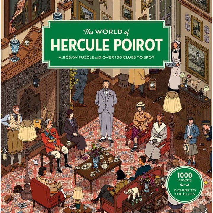 The World of Hercule Poirot 1000 Piece Puzzle: A 1000-Piece Jigsaw Puzzle de Agatha Christie Ltd