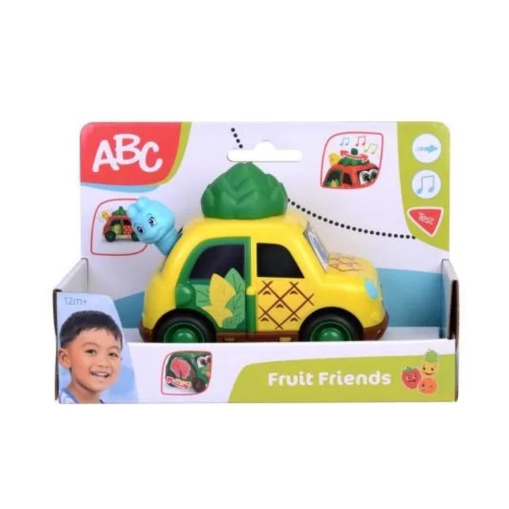 Pineapple Car, Abc Fruit Friends, 12cm