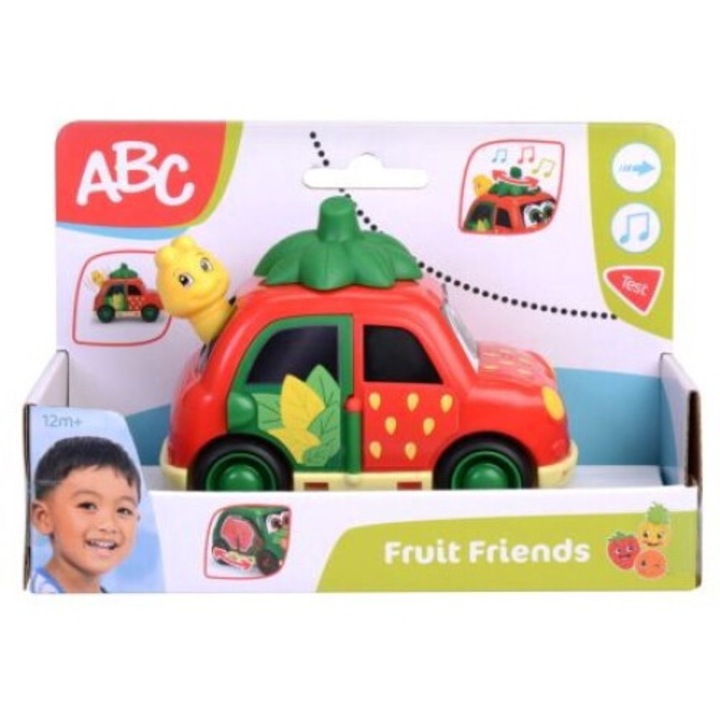 Masinuta abc fruit friends capsuna 12cm