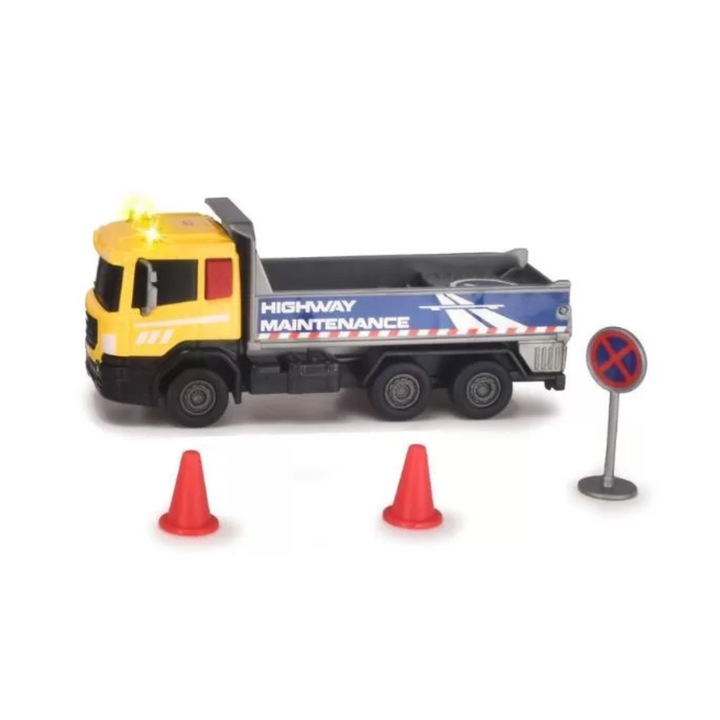 Teherautó közlekedési táblákkal, felszerelési csapat, 17 cm