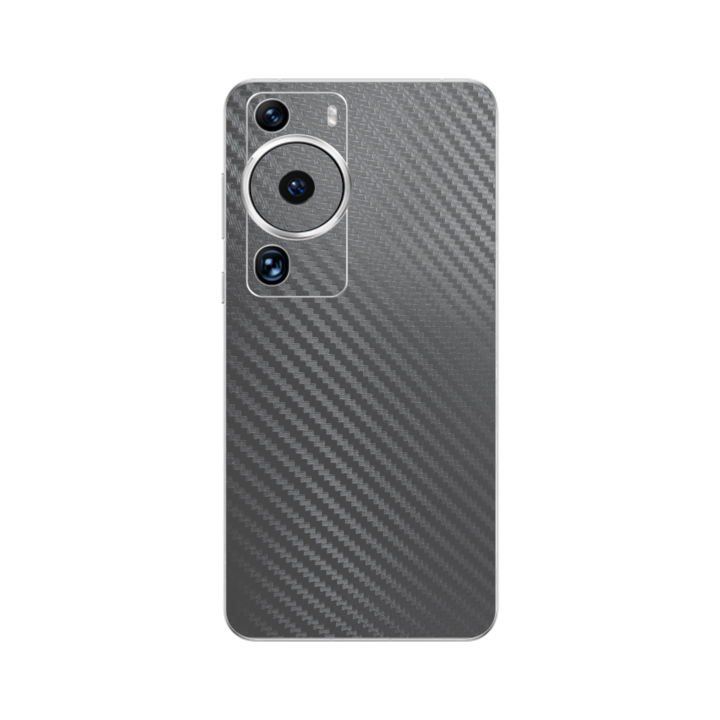 iSkinz Folie Huawei P60 Pro készülékhez – szénfekete, 360 fokos vágás, teljes testet fedő tapadó bőr, hát- és oldalvédő védelem
