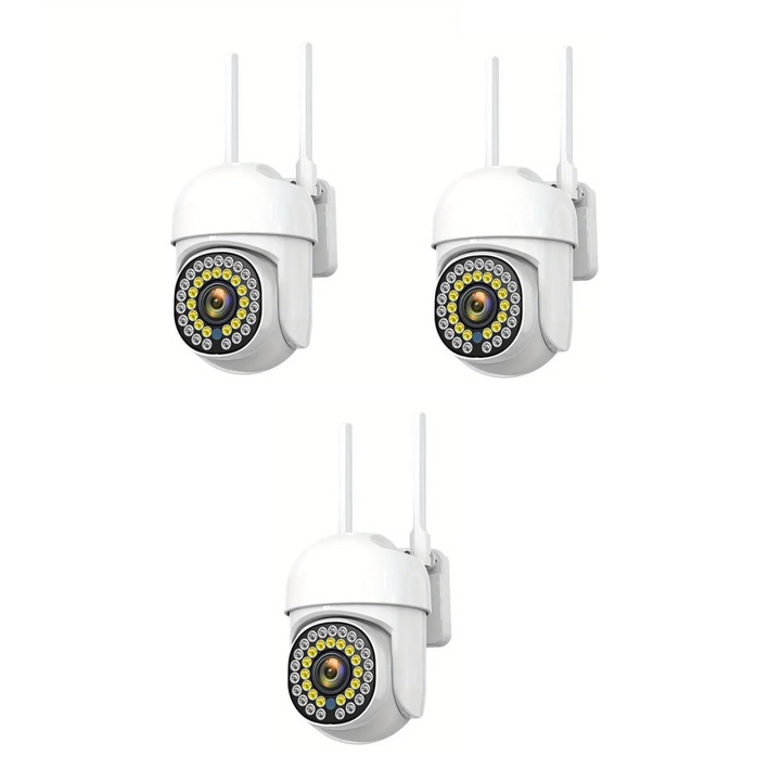 3 db Jortan térfigyelő kamera készlet, JT-8161QJ, színes, okos és Wifi