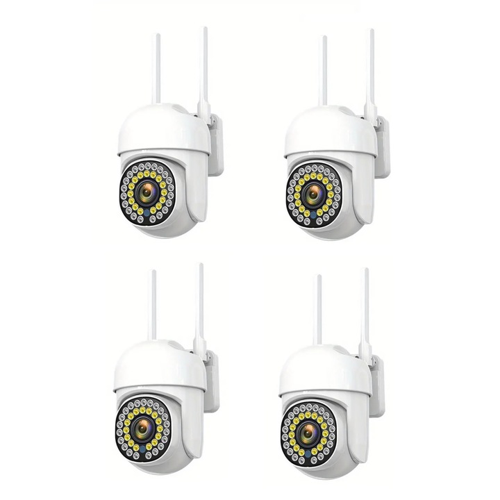 4 db Jortan térfigyelő kamera készlet, JT-8161QJ, színes, okos és Wifi